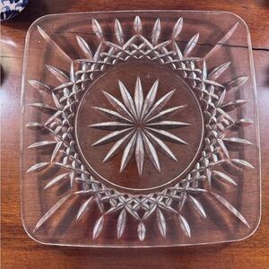 Waterford lismore square platter, 11 3/4 inches, like new, no bundling